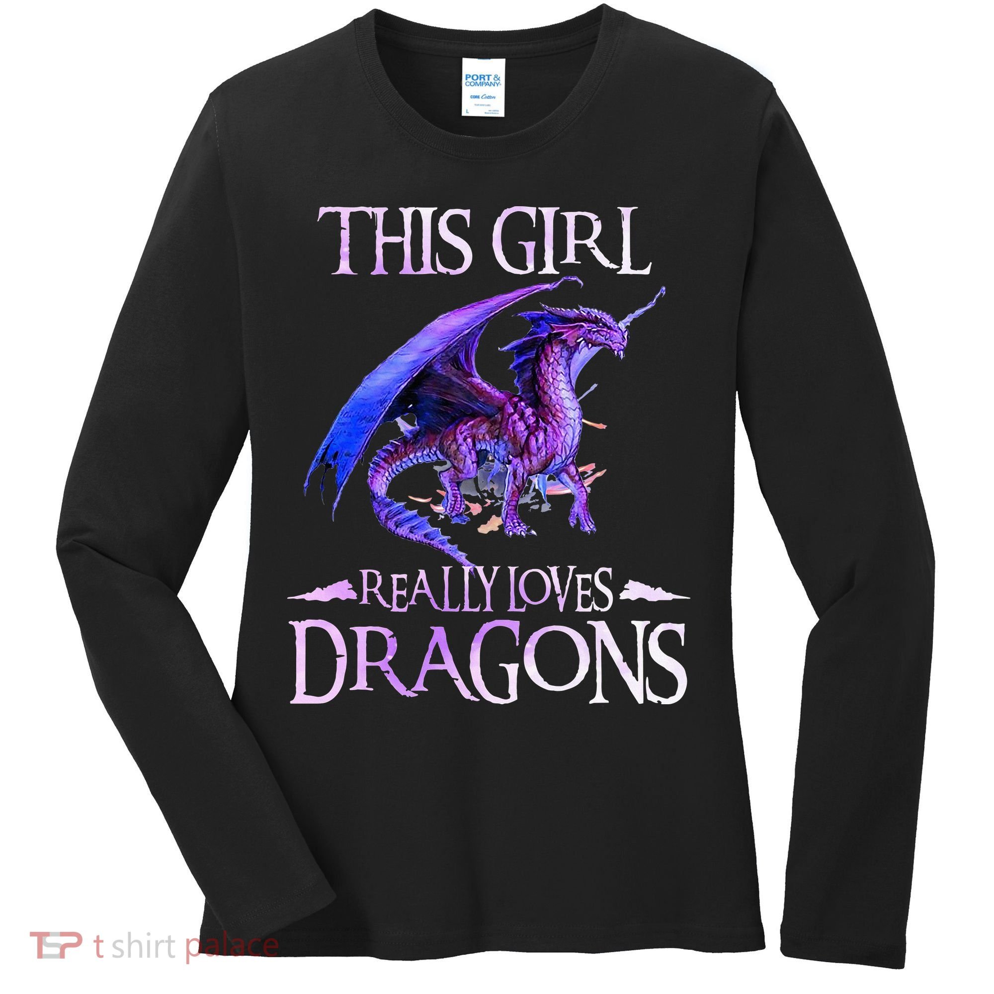 This Girl Really Loves Dragons Dragon Lover Women's Long Sleeve Shirt