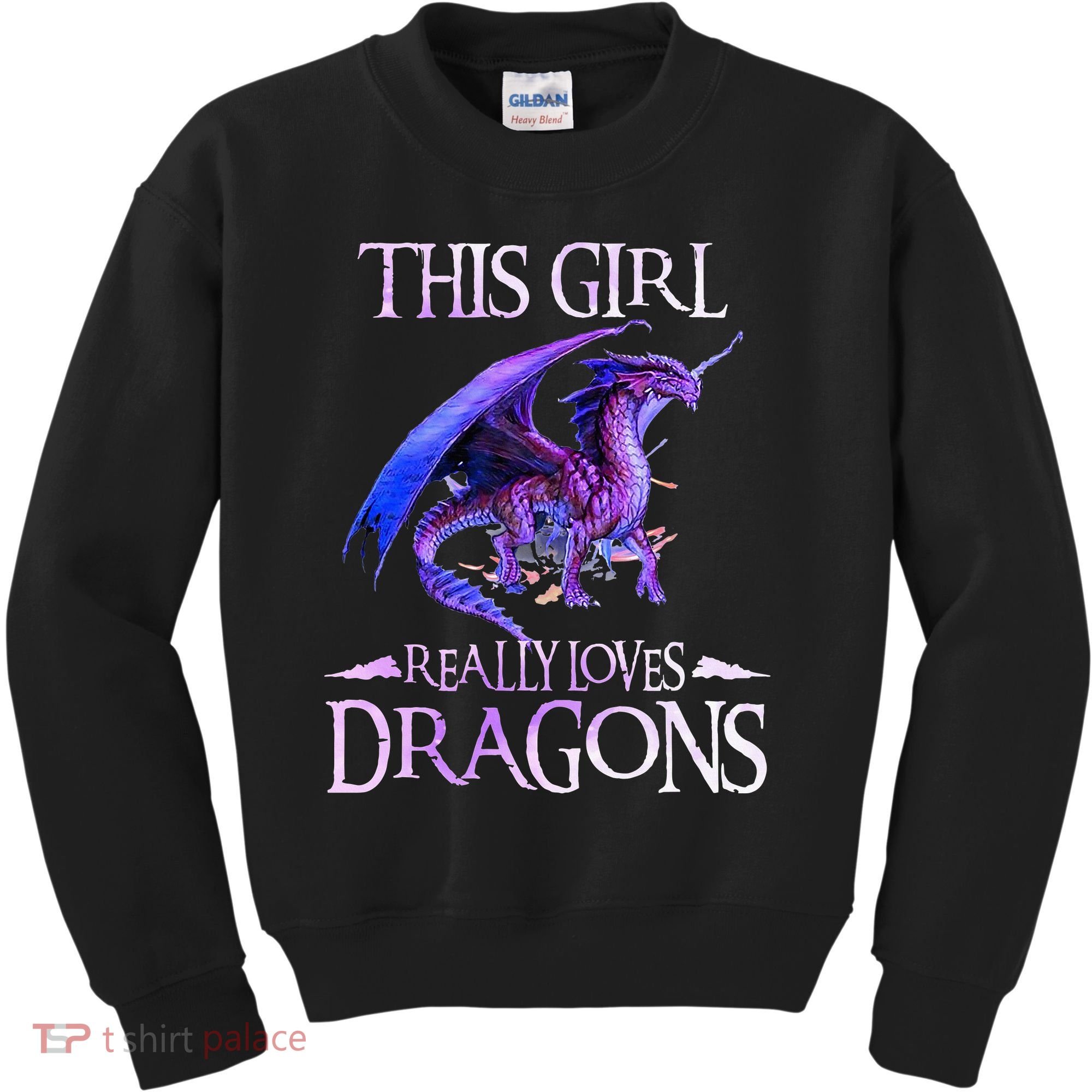 This Girl Really Loves Dragons Dragon Lover Kids Sweatshirt