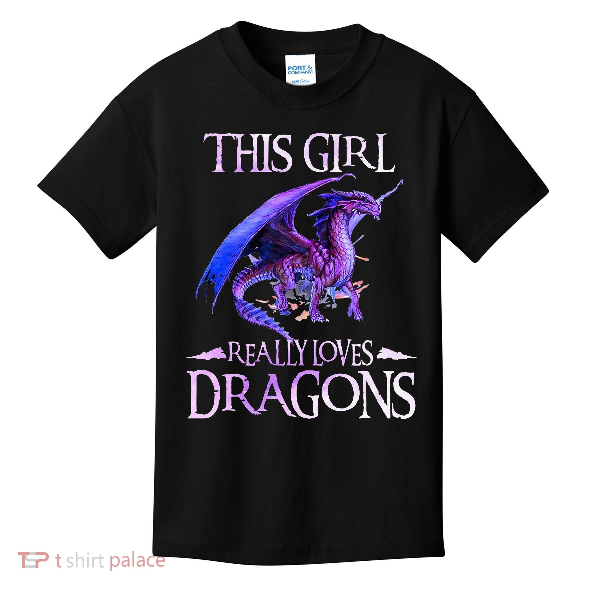 This Girl Really Loves Dragons Dragon Lover Kids T-Shirt