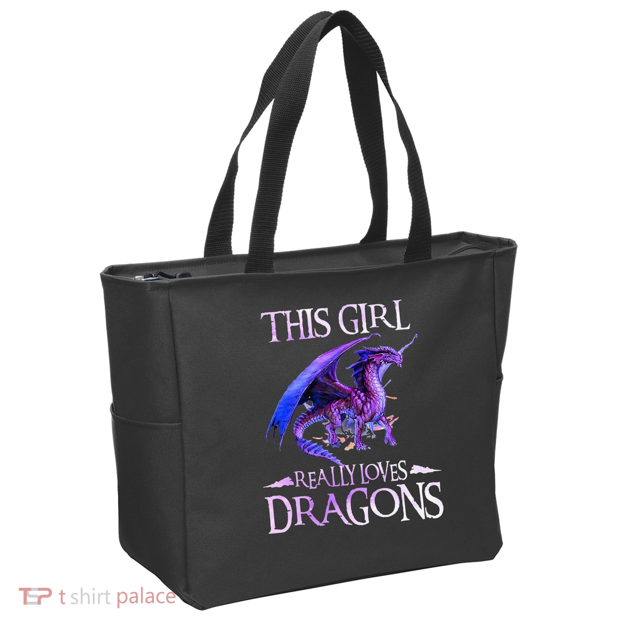 This Girl Really Loves Dragons Dragon Lover Tote Bag