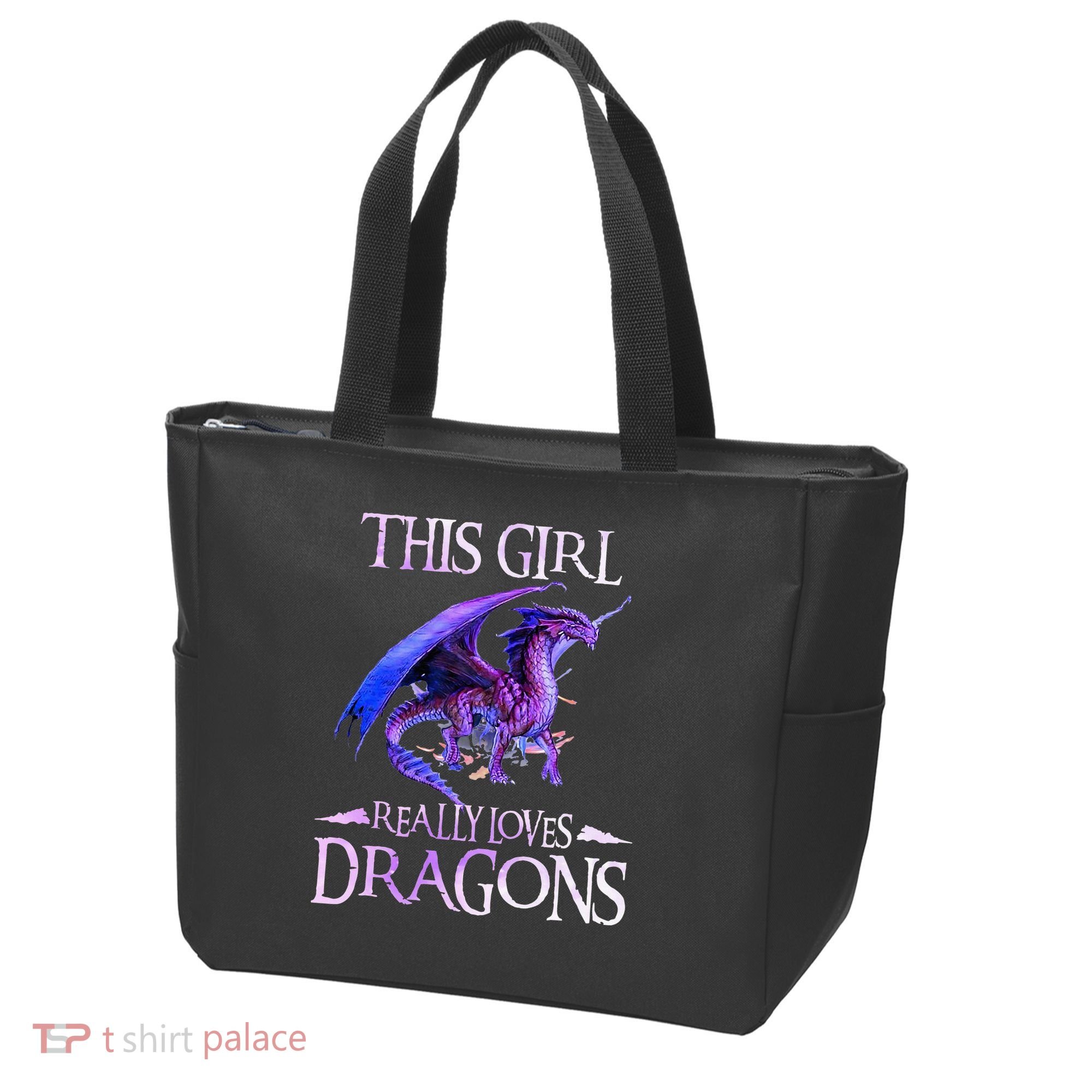 This Girl Really Loves Dragons Dragon Lover Tote Bag