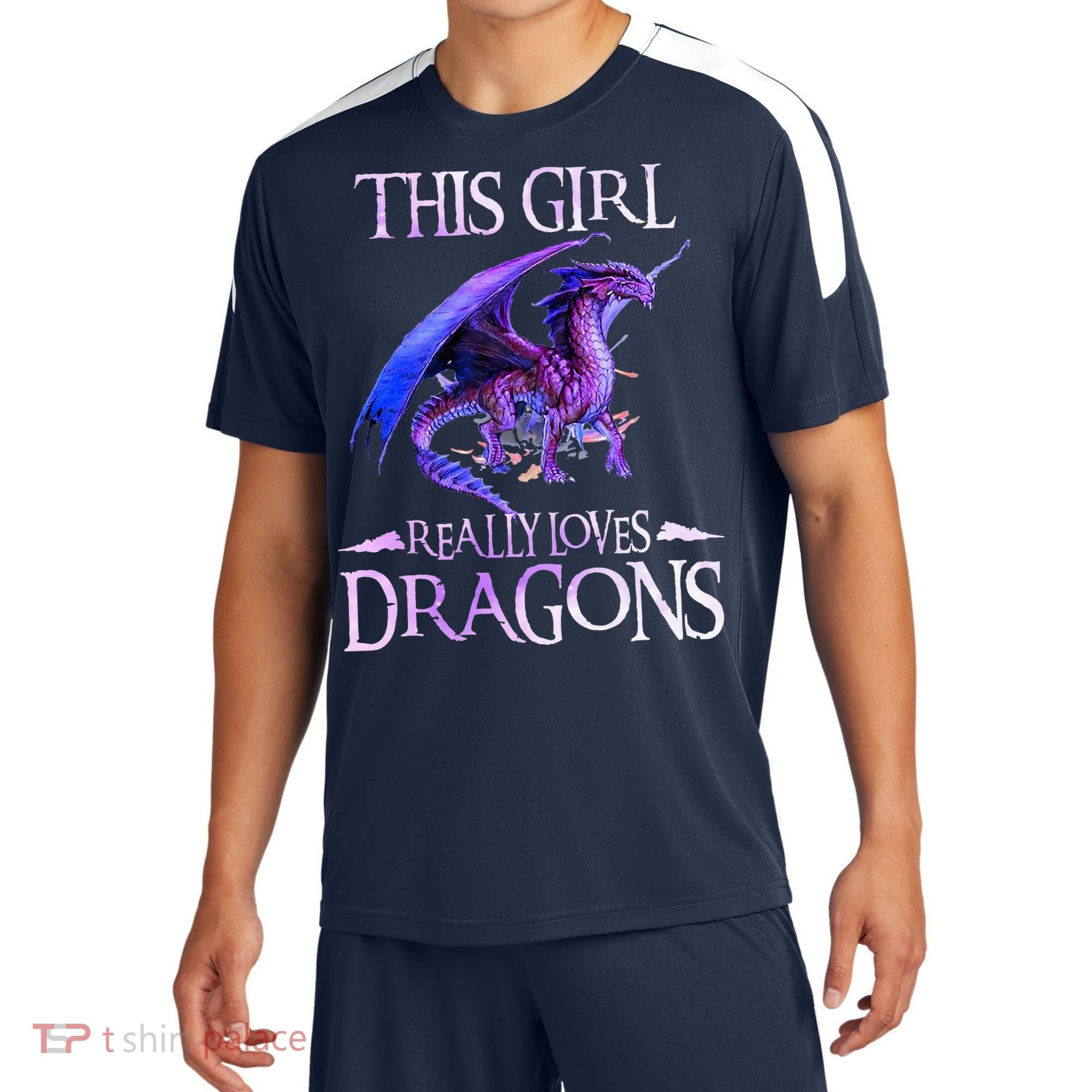 This Girl Really Loves Dragons Dragon Lover Sport-Tek Competitor United Soccer Jersey