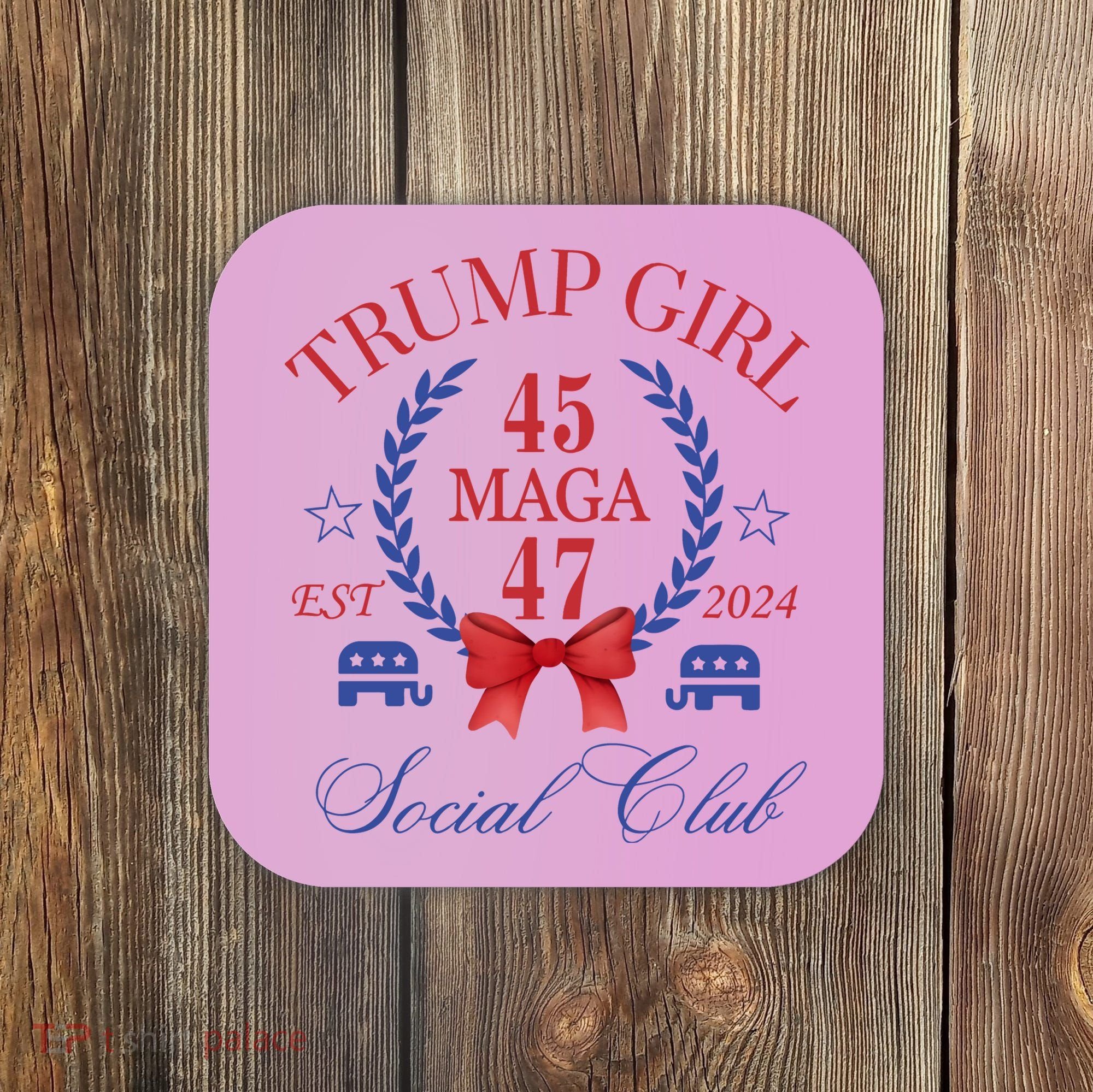 Trump Girl Retro Political Taking Back America Coaster