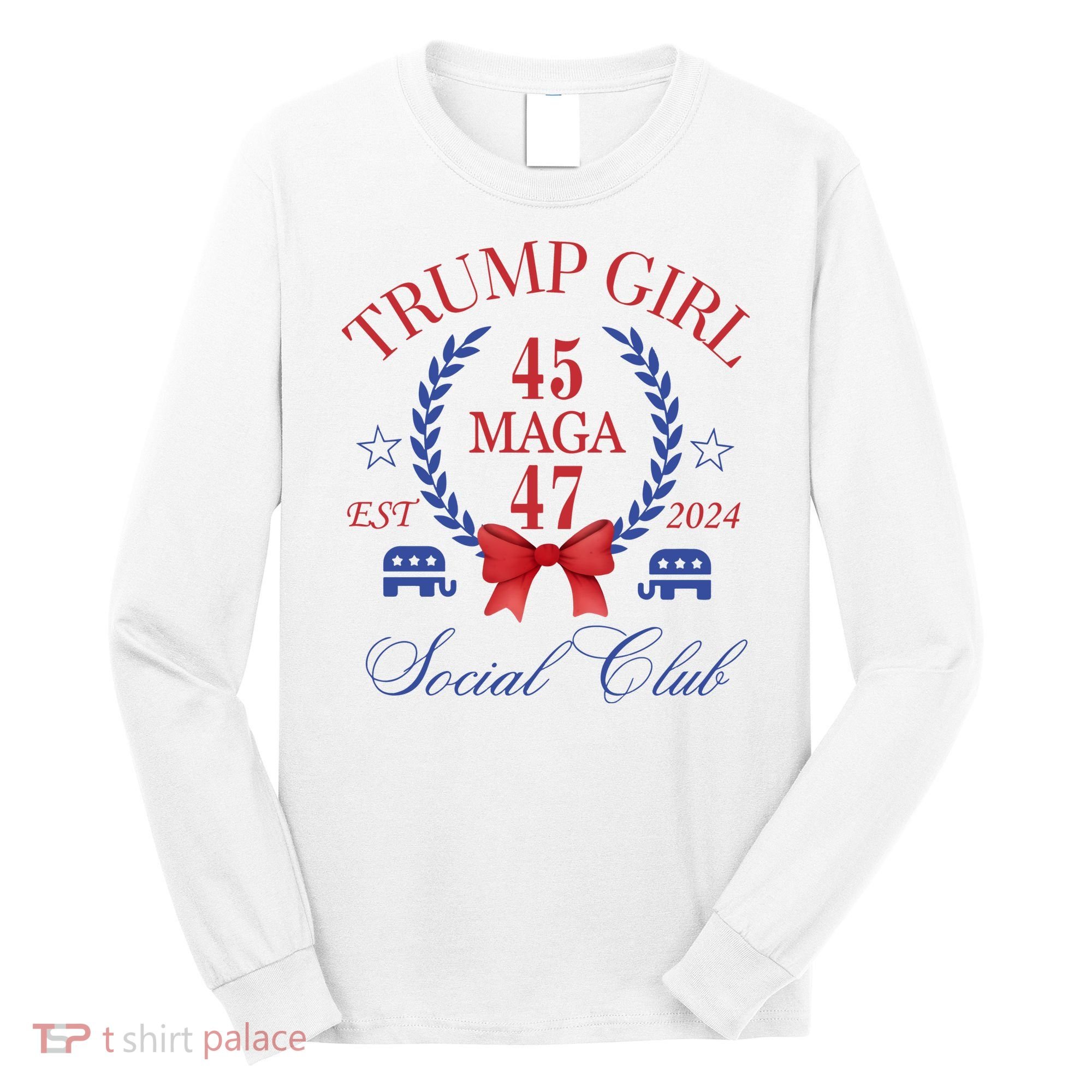 Trump Girl Retro Political Taking Back America Long Sleeve Shirt