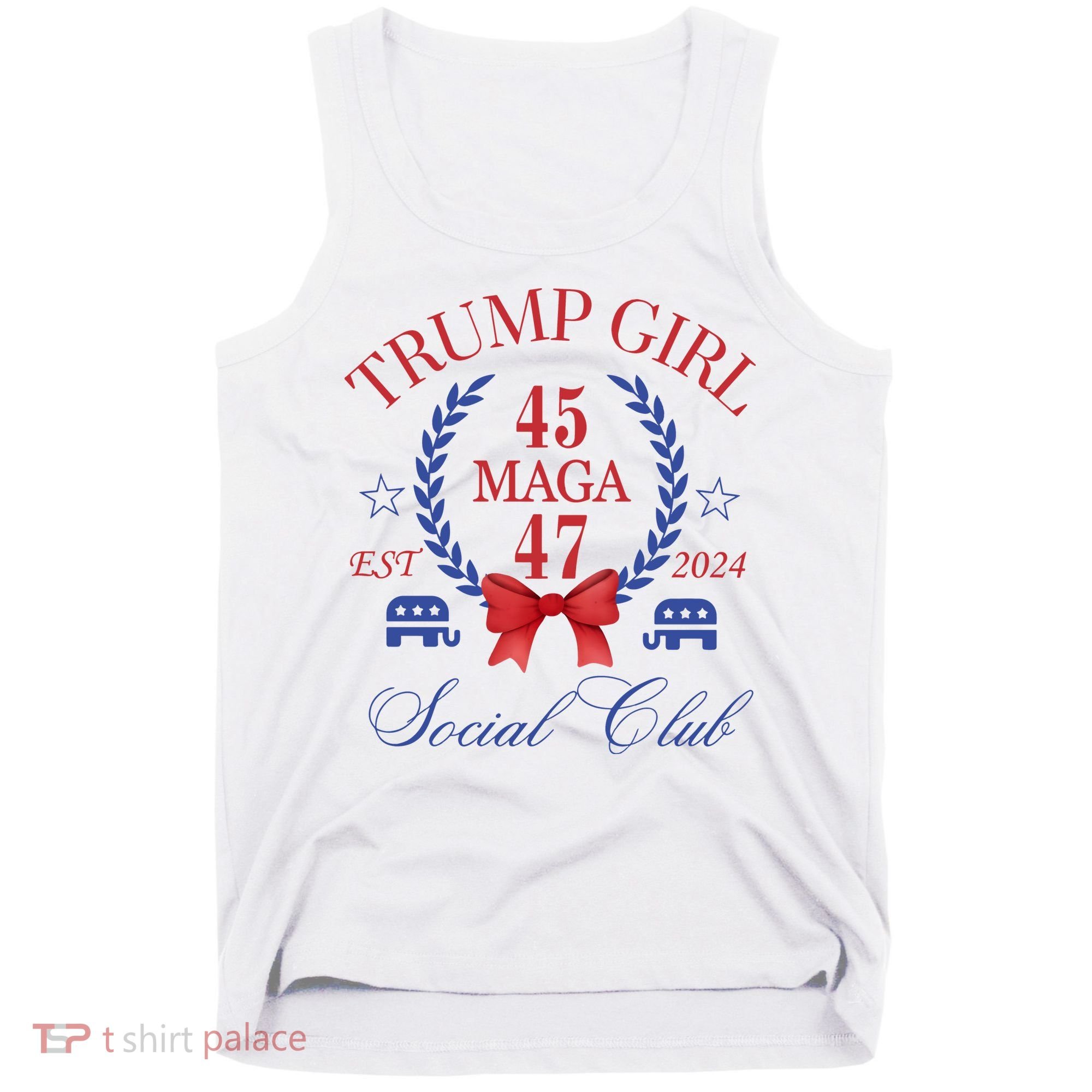 Trump Girl Retro Political Taking Back America Tank Top