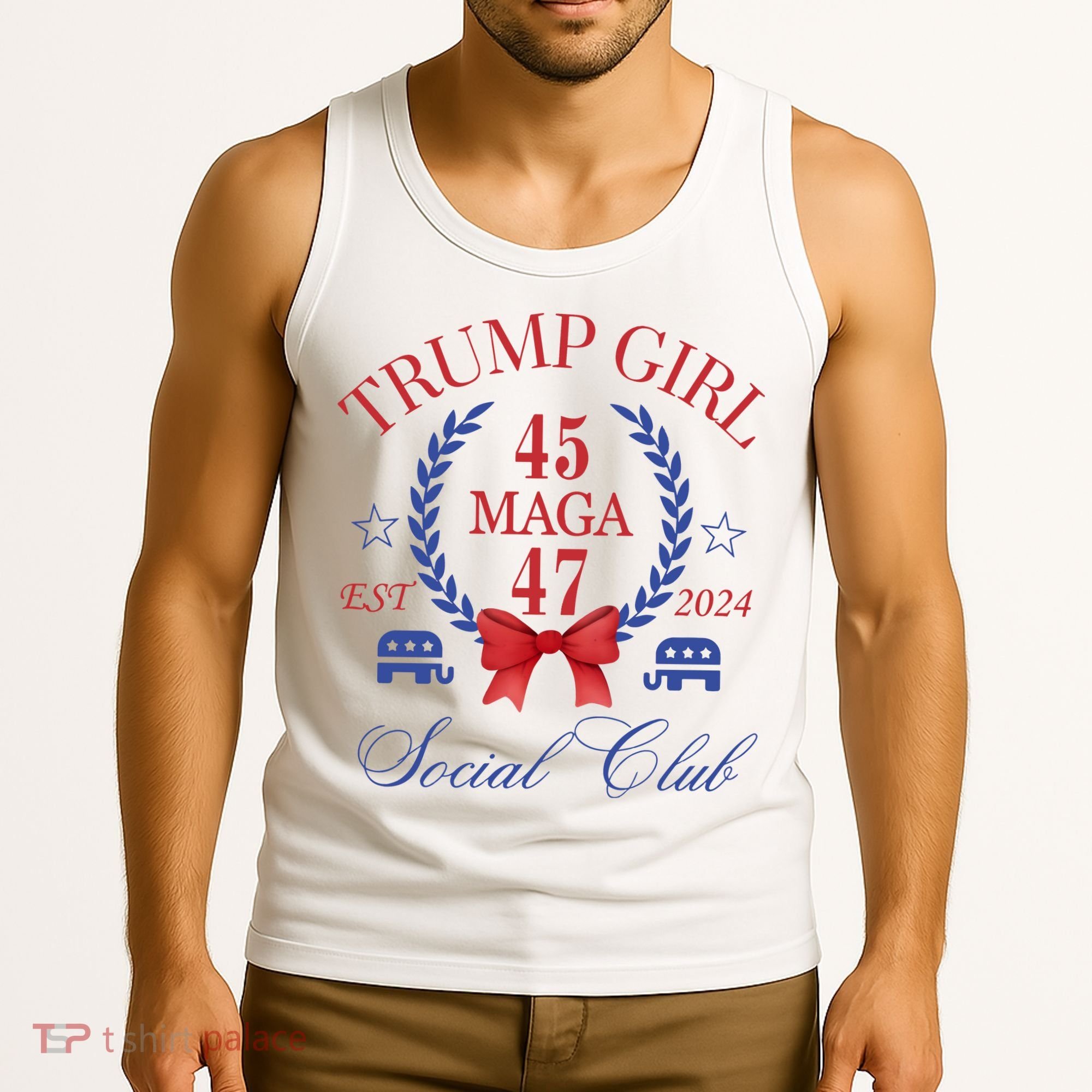 Trump Girl Retro Political Taking Back America Tank Top