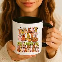 Turkey Gravy Retro Groovy Thanksgiving Food Coffee Mug thumb 3