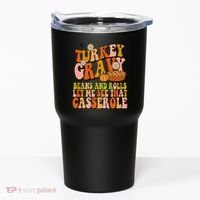 Turkey Gravy Retro Groovy Thanksgiving Food Tumbler thumb 0