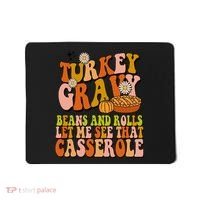 Turkey Gravy Retro Groovy Thanksgiving Food Mousepad thumb 0