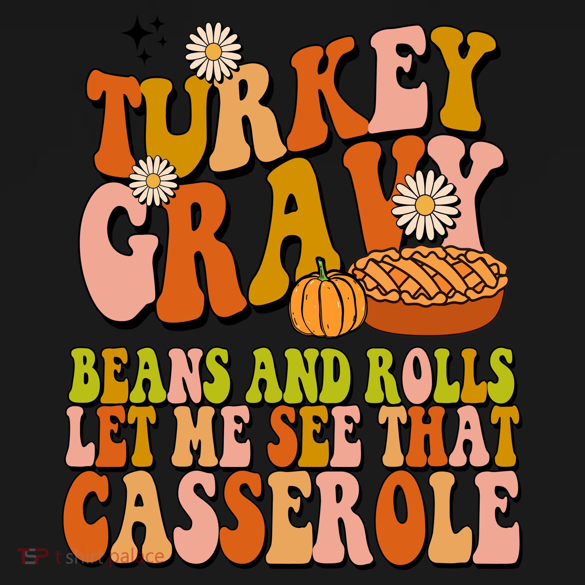 Turkey Gravy Retro Groovy Thanksgiving Food Visor