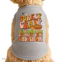 Turkey Gravy Retro Groovy Thanksgiving Food Doggie Tank thumb 0