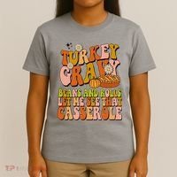 Turkey Gravy Retro Groovy Thanksgiving Food T-Shirt thumb 4