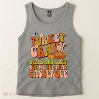 Turkey Gravy Retro Groovy Thanksgiving Food Tank Top thumb 2