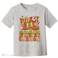 Turkey Gravy Retro Groovy Thanksgiving Food Toddler T-Shirt thumb 0