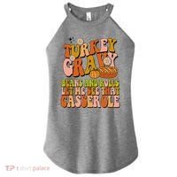 Turkey Gravy Retro Groovy Thanksgiving Food Women's Perfect Tri Rocker Tank thumb 0