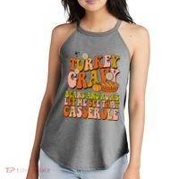 Turkey Gravy Retro Groovy Thanksgiving Food Women's Perfect Tri Rocker Tank thumb 2
