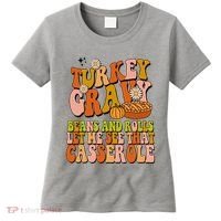 Turkey Gravy Retro Groovy Thanksgiving Food Women's T-Shirt thumb 0