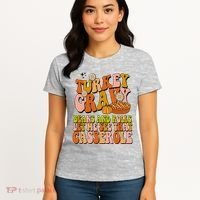 Turkey Gravy Retro Groovy Thanksgiving Food Women's T-Shirt thumb 4