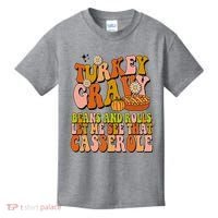 Turkey Gravy Retro Groovy Thanksgiving Food Kids T-Shirt thumb 0