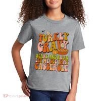 Turkey Gravy Retro Groovy Thanksgiving Food Kids T-Shirt thumb 2
