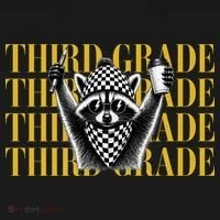 Third Grade Raccoon Back To School Women's T-Shirt thumb 6