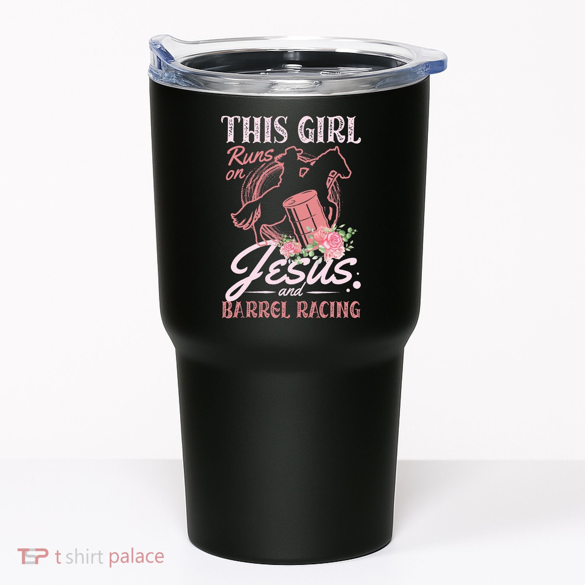 This Girl Runs On Jesus And Barrel Racing For A Barrel Racer Tumbler