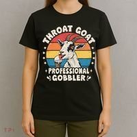 Throat Goat Retro Inappropriate Adult Humor Funny Gag Memes T-Shirt thumb 4