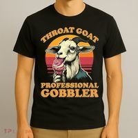Throat Goat Retro Inappropriate Adult Humor Funny Gag Memes T-Shirt thumb 3