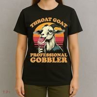 Throat Goat Retro Inappropriate Adult Humor Funny Gag Memes T-Shirt thumb 4