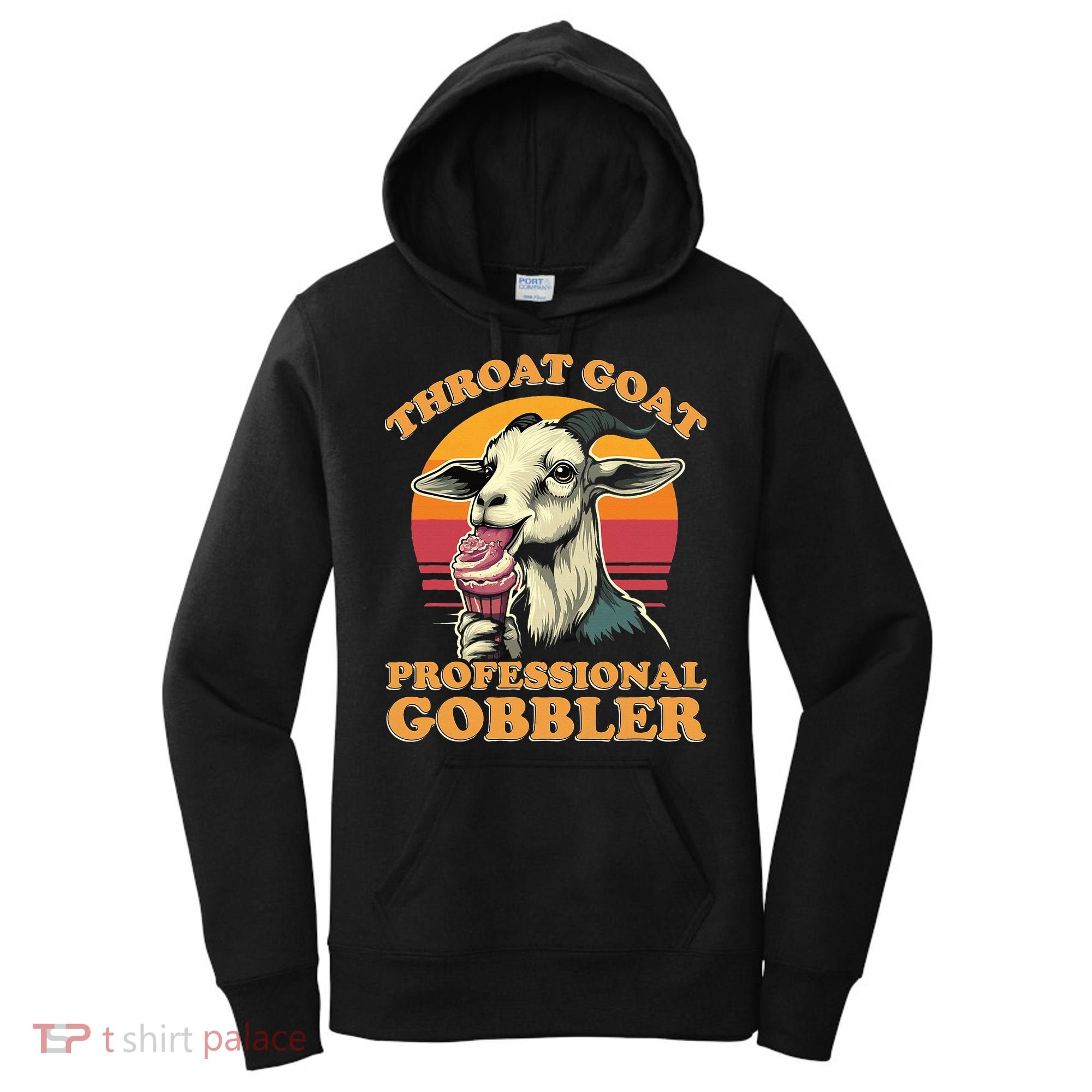 Throat Goat Retro Inappropriate Adult Humor Funny Gag Memes Women's Hoodie