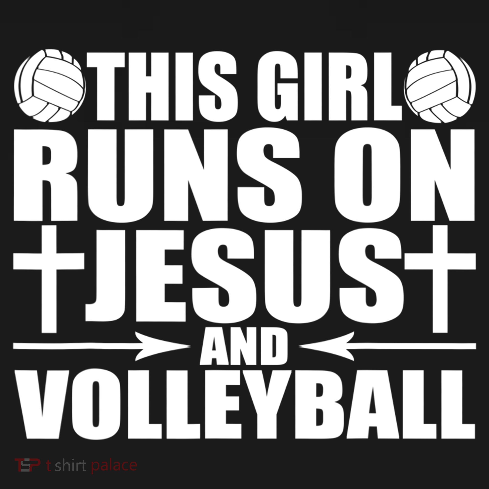 This Girl Runs On Jesus And Volleyball Novelty TShirt Visor