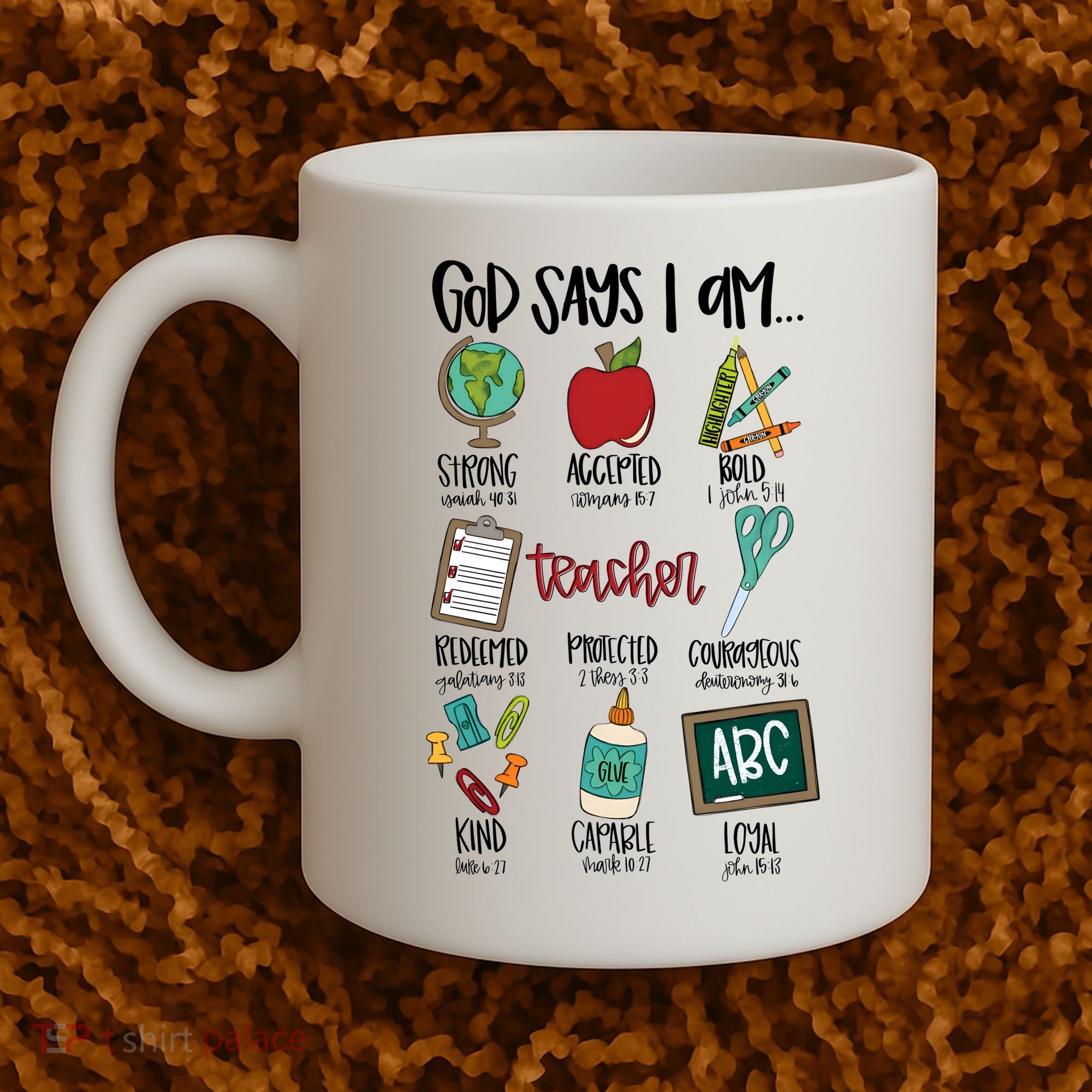 Teacher God Says I Am Teacher Bible Verse Coffee Mug