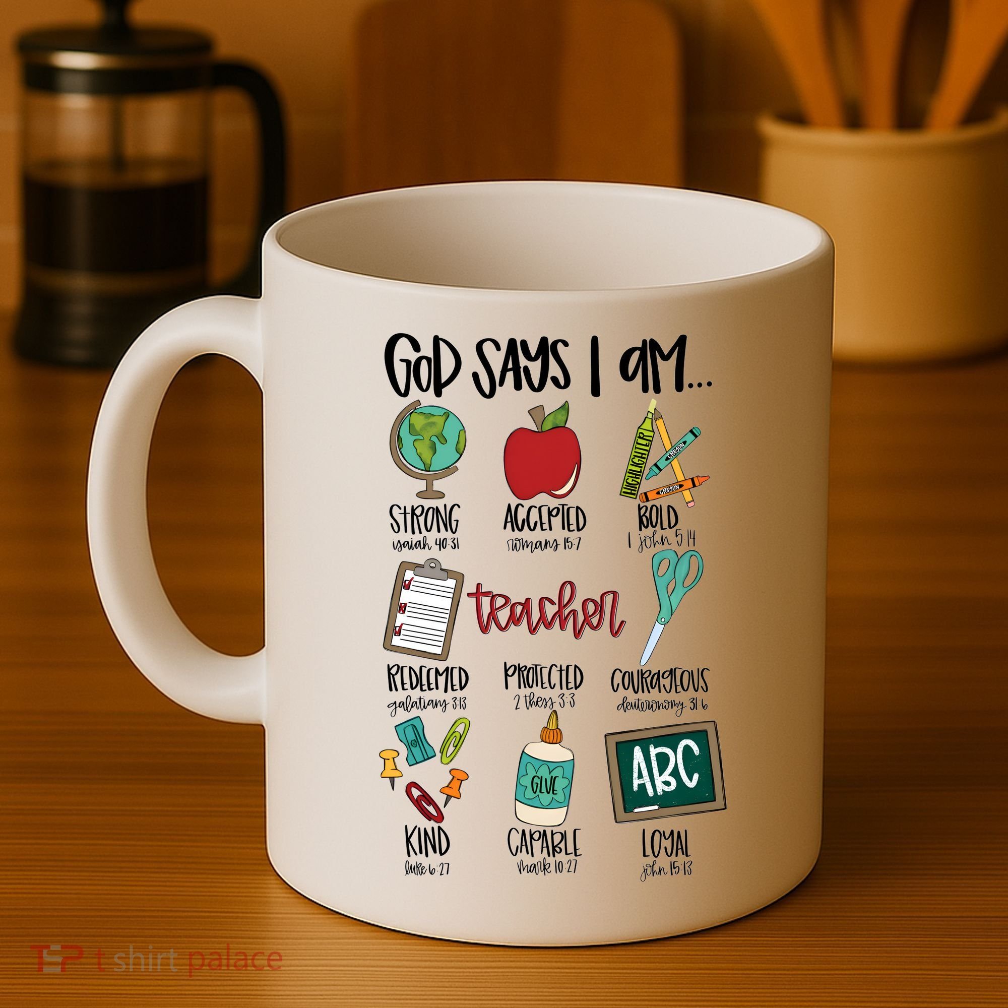 Teacher God Says I Am Teacher Bible Verse Coffee Mug