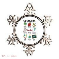 Teacher God Says I Am Teacher Bible Verse Ornament thumb 0