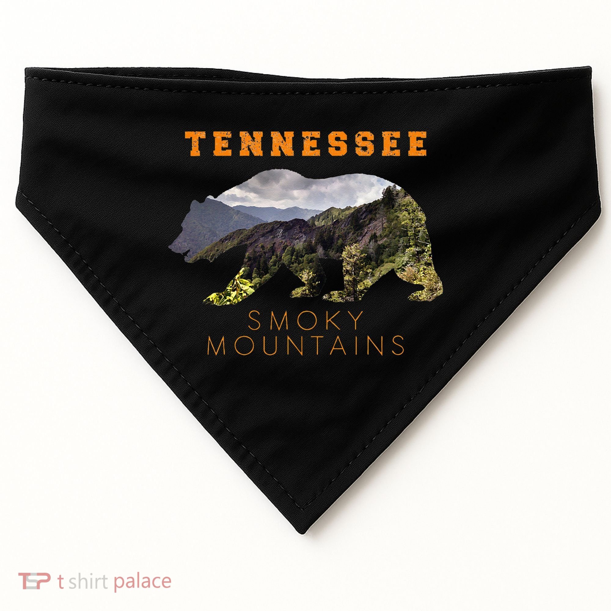 Tennessee Great Smoky Mountains USA-Made Doggie Bandana