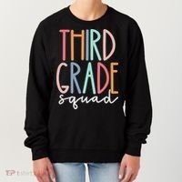Third Grade Squad 3rd Grade Teacher Crew Back To School Team Women's Sweatshirt thumb 0