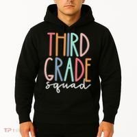 Third Grade Squad 3rd Grade Teacher Crew Back To School Team Hoodie thumb 2