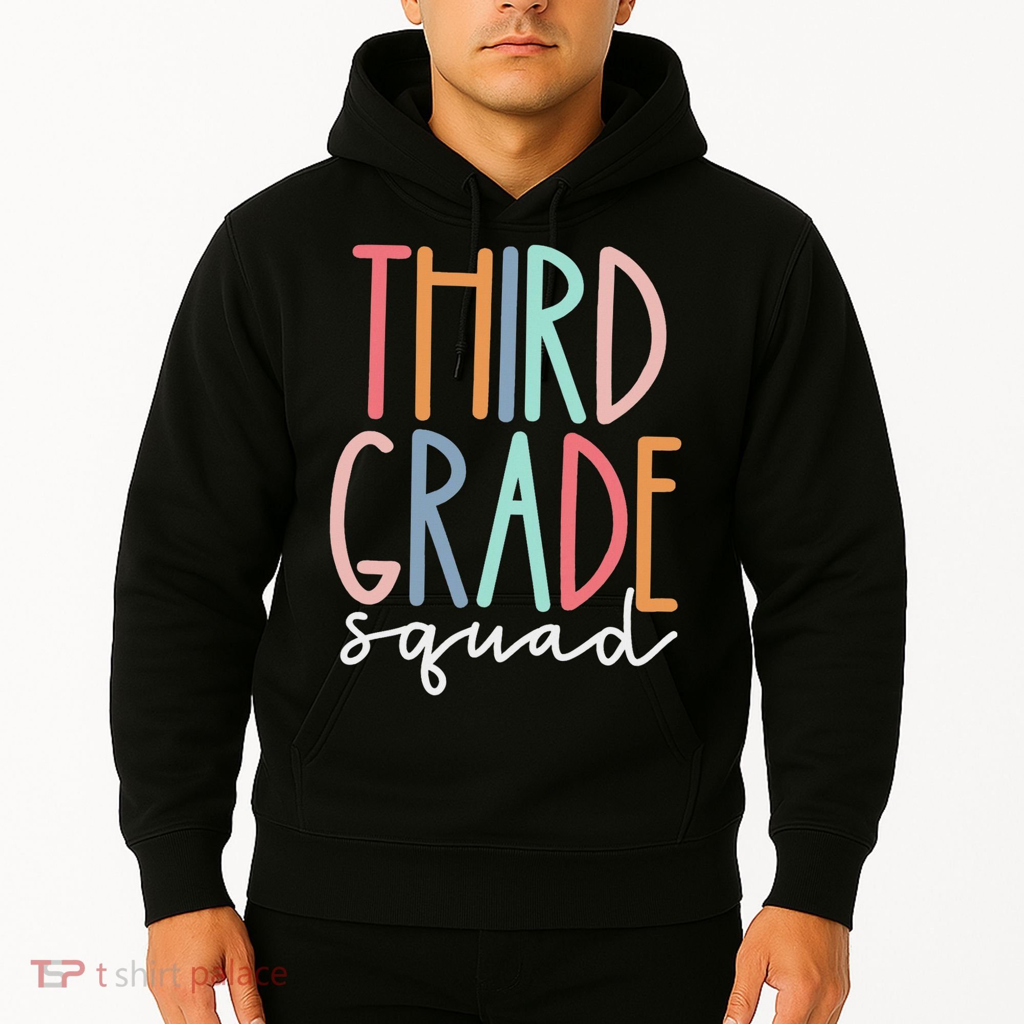 Third Grade Squad 3rd Grade Teacher Crew Back To School Team Hoodie