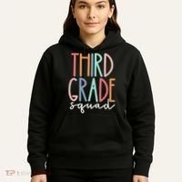 Third Grade Squad 3rd Grade Teacher Crew Back To School Team Hoodie thumb 5