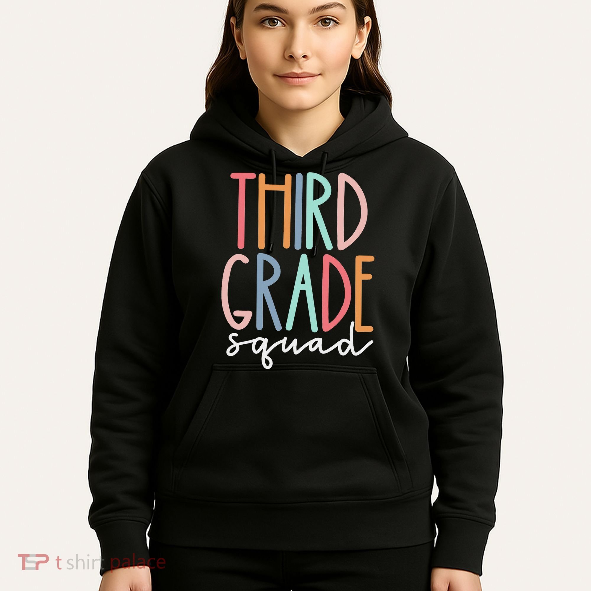 Third Grade Squad 3rd Grade Teacher Crew Back To School Team Hoodie