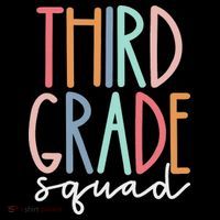 Third Grade Squad 3rd Grade Teacher Crew Back To School Team Hoodie thumb 7
