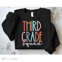 Third Grade Squad 3rd Grade Teacher Crew Back To School Team Sweatshirt thumb 2