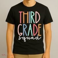 Third Grade Squad 3rd Grade Teacher Crew Back To School Team T-Shirt thumb 3