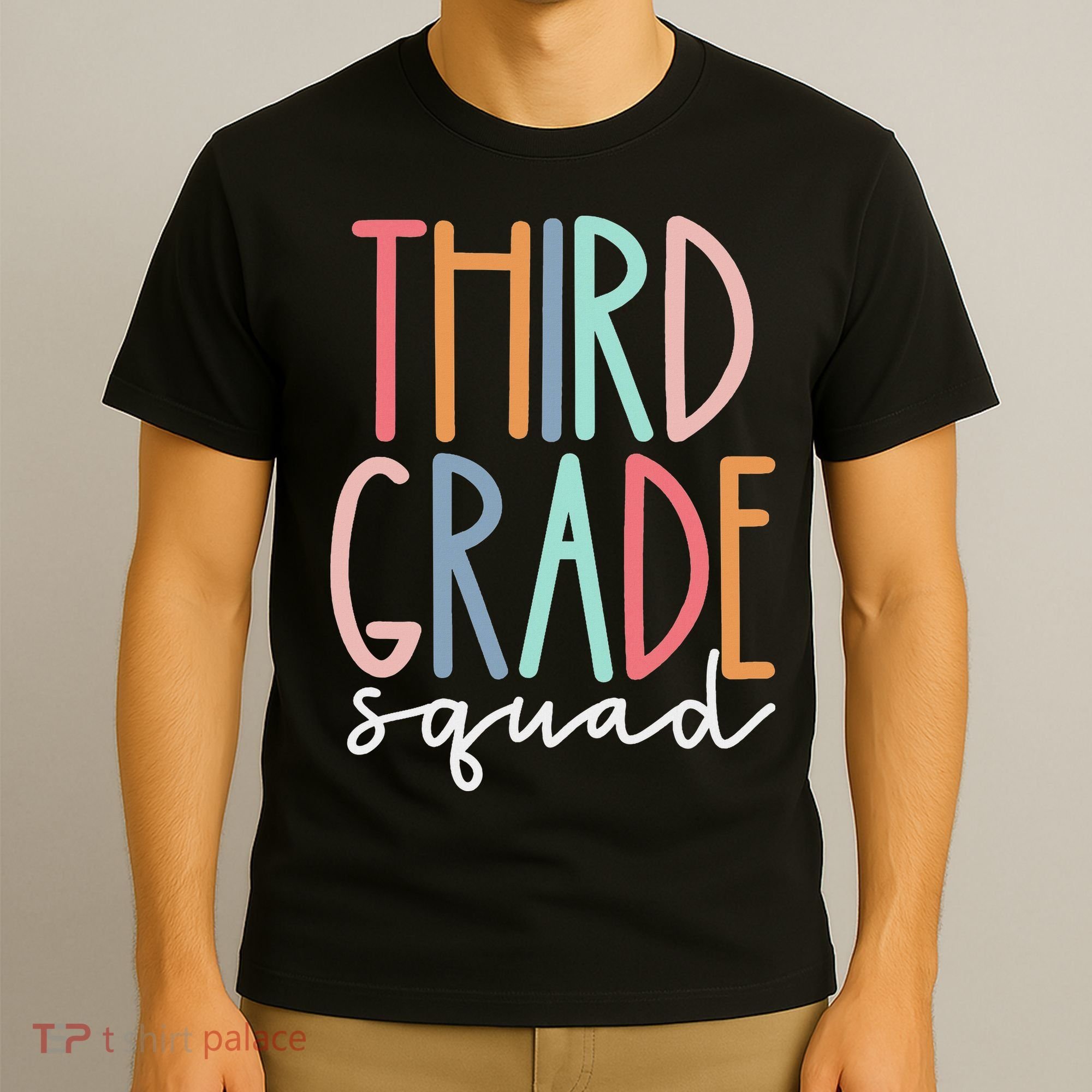 Third Grade Squad 3rd Grade Teacher Crew Back To School Team T-Shirt