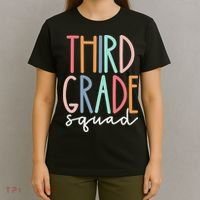 Third Grade Squad 3rd Grade Teacher Crew Back To School Team T-Shirt thumb 4