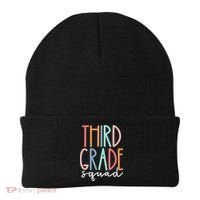 Third Grade Squad 3rd Grade Teacher Crew Back To School Team Beanie thumb 0
