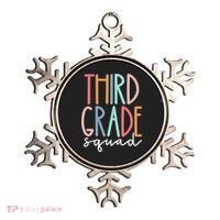 Third Grade Squad 3rd Grade Teacher Crew Back To School Team Ornament thumb 0