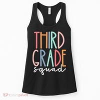 Third Grade Squad 3rd Grade Teacher Crew Back To School Team Women's Tank Top thumb 0