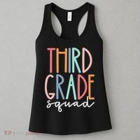 Third Grade Squad 3rd Grade Teacher Crew Back To School Team Women's Tank Top thumb 3