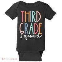 Third Grade Squad 3rd Grade Teacher Crew Back To School Team Baby Bodysuit thumb 0